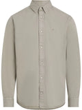 Camisa Beige de Sarga Ligera Teñida