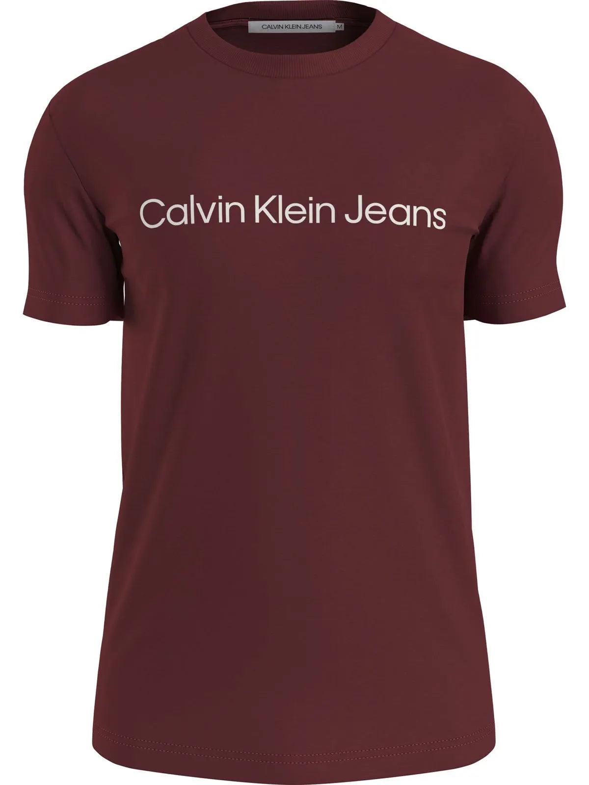 Camiseta  Con Logo En El Pecho Hombre Vino Calvin Klein