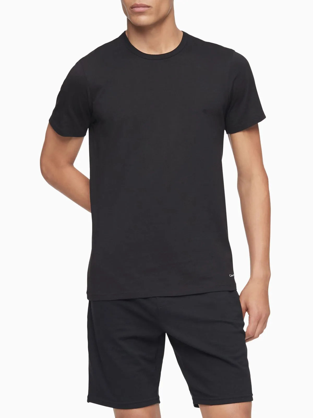 Paquete De 3 Camisetas Negras Slim Para Hombre